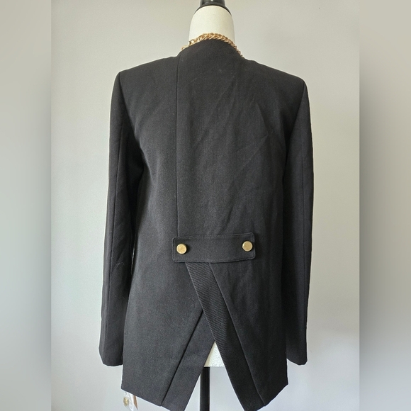 RACHEL ROY NWT Black and Gold Jacket Blazer With Tuxedo Tails. Size 4 - Picture 7 of 16
